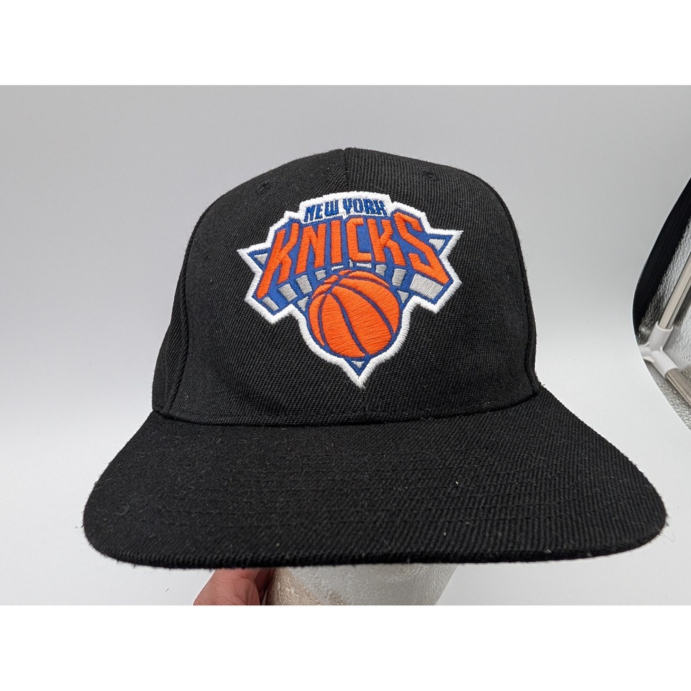 Mitchell & Ness New York Knicks Snapback Hat Black Blue NBA Basketball Cap